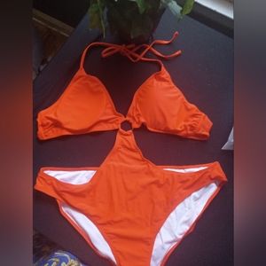 Orange swimsuit